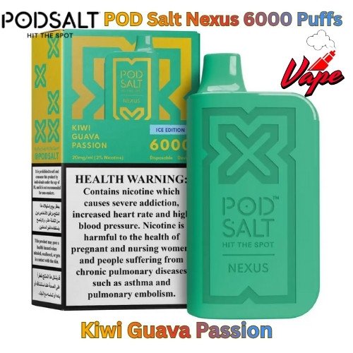 POD Salt Nexus 6000 Puffs Kiwi Guava Passion