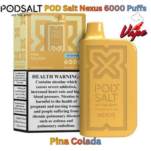 POD Salt Nexus 6000 Puffs Pina Colada
