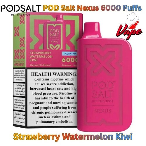 POD Salt Nexus 6000 Puffs Strawberry Watermelon Kiwi