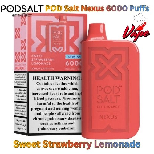POD Salt Nexus 6000 Puffs Sweet Strawberry Lemonade