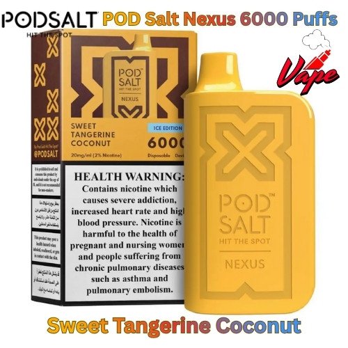 POD Salt Nexus 6000 Puffs Sweet Tangerine Coconut