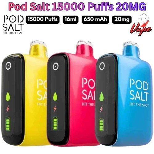 Pod Salt 15000 Puffs 20MG All Flavors in Dubai