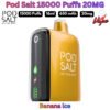 Pod Salt 15000 Puffs 20MG Banana lce in Abu Dhabi