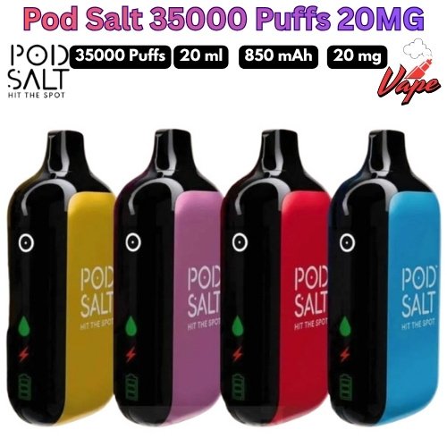 Pod Salt 35000 Puffs 20MG All Flavors in Dubai