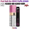 Pod Salt Go 2500 Puffs 20MG Candy in Sharjah