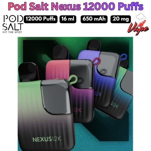Pod Salt Nexus 12000 Puffs 20MG All Flavors in Dubai