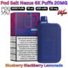 Pod Salt Nexus 6000 Puffs 20MG Blueberry Blackberry Lemonade in Sharjah