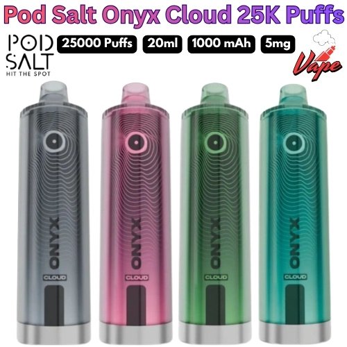 Pod Salt Onyx Cloud 25000 Puffs 5MG All Flavors in Dubai