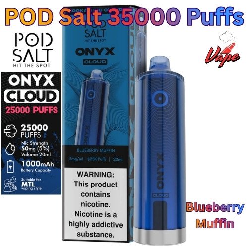 Pod Salt Onyx Cloud 25000 Puffs Blueberry Muffin