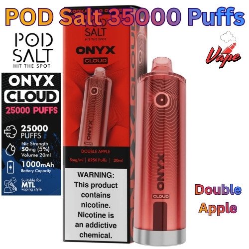 Pod Salt Onyx Cloud 25000 Puffs Double Apple