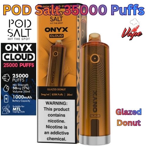 Pod Salt Onyx Cloud 25000 Puffs Glazed Donut