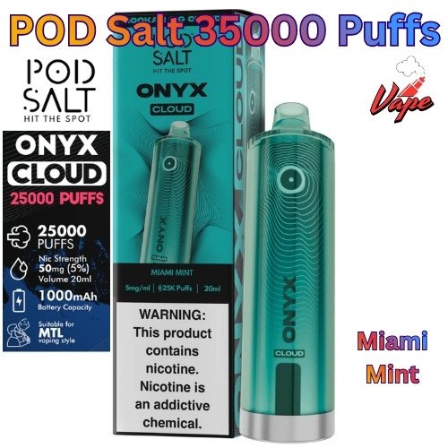 Pod Salt Onyx Cloud 25000 Puffs Miami Mint