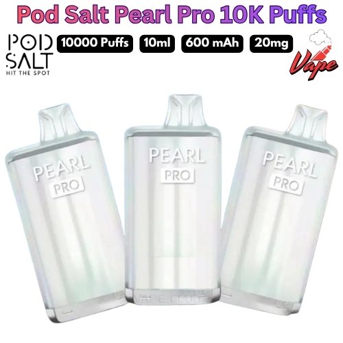 Pod Salt Pearl Pro 10000 Puffs 20MG All Flavors in Dubai