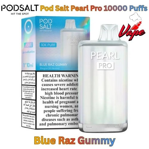 Pod Salt Pearl Pro 10000 Puffs Blue Raz Gummy