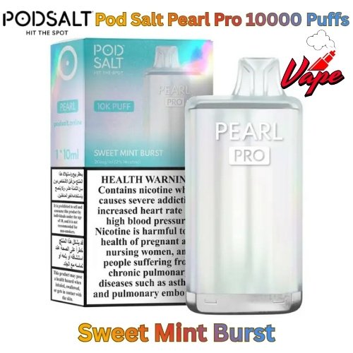 Pod Salt Pearl Pro 10000 Puffs Sweet Mint Burst