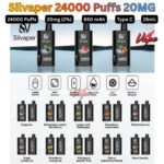 Silvaper 24000 Puffs 20mg All Flavors (1)