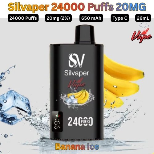 Silvaper 24000 Puffs 20mg Banana Ice