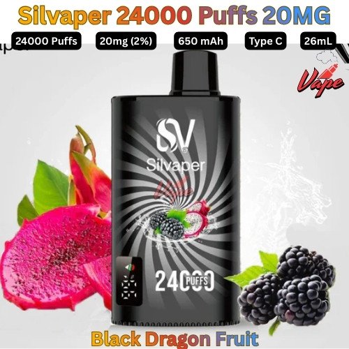 Silvaper 24000 Puffs 20mg Black Dragon Fruit