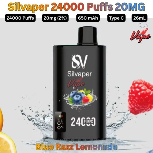 Silvaper 24000 Puffs 20mg Blue Razz Lemonade