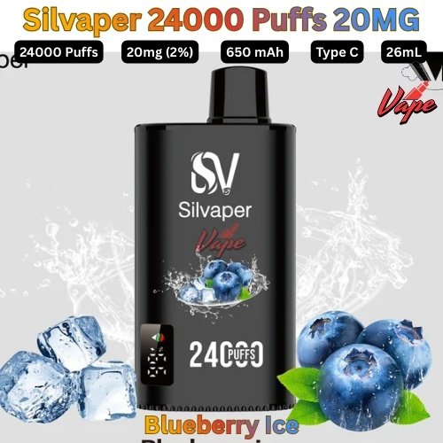 Silvaper 24000 Puffs 20mg Blueberry Ice