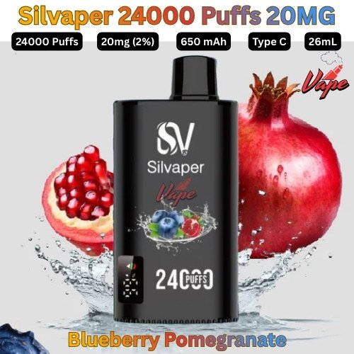 Silvaper 24000 Puffs 20mg Blueberry Pomegranate