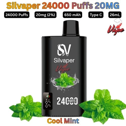 Silvaper 24000 Puffs 20mg Cool Mint