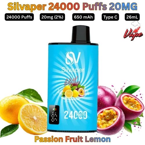 Silvaper 24000 Puffs 20mg Passion Fruit Lemon