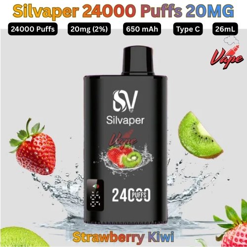 Silvaper 24000 Puffs 20mg Strawberry Kiwi