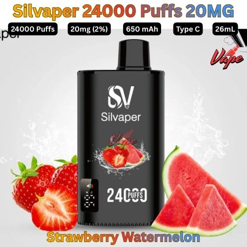 Silvaper 24000 Puffs 20mg Strawberry Watermelon