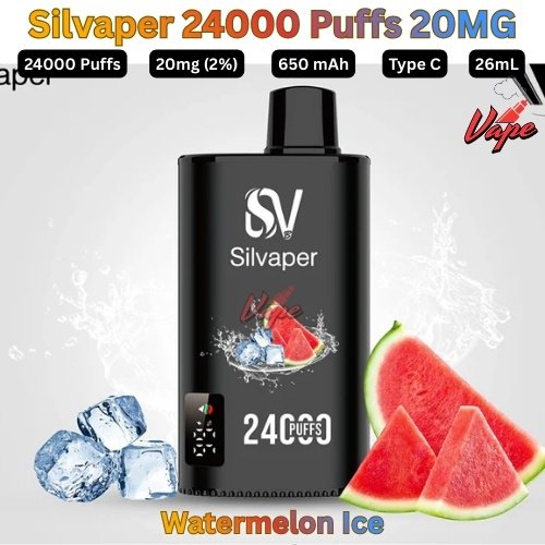 Silvaper 24000 Puffs 20mg Watermelon Ice