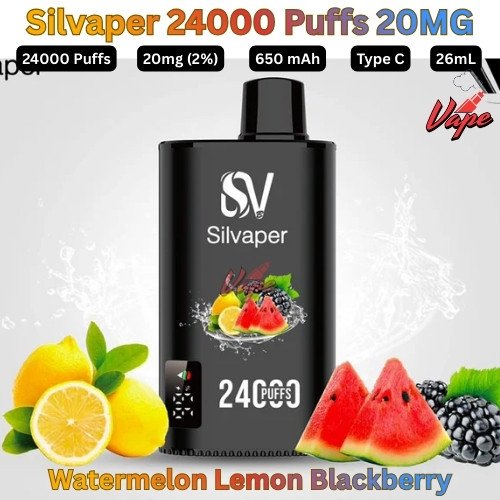 Silvaper 24000 Puffs 20mg Watermelon Lemon Blackberry