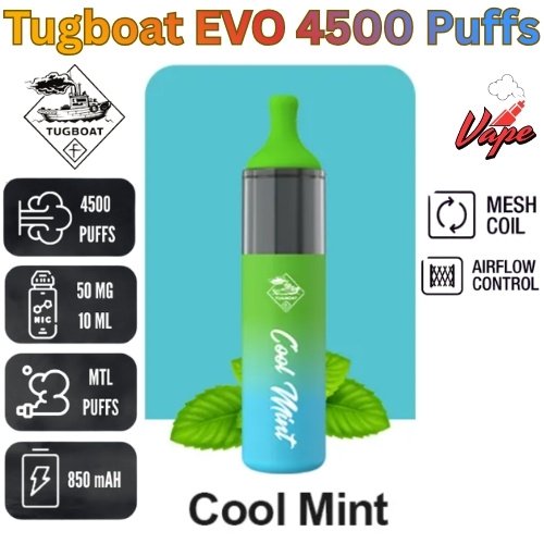 Tugboat EVO 4500 Puffs Cool Mint