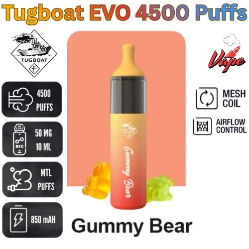 Tugboat EVO 4500 Puffs Gummy Bear