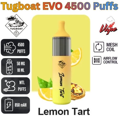 Tugboat EVO 4500 Puffs Lemon Tart