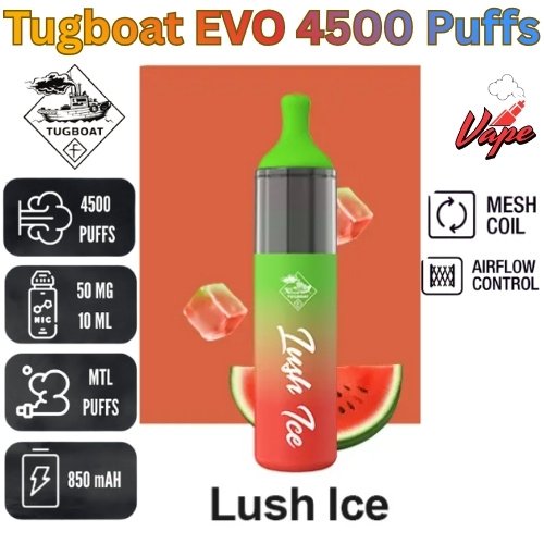 Tugboat EVO 4500 Puffs Lush lce