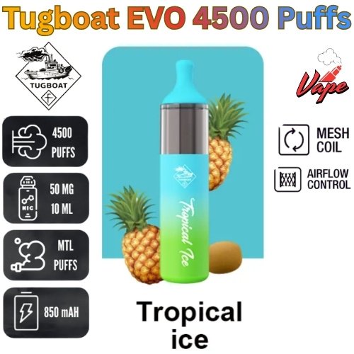 Tugboat EVO 4500 Puffs Tropical Ice