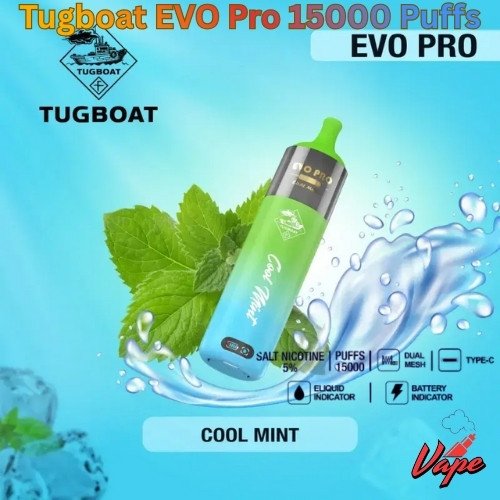 Tugboat EVO Pro 15000 Puffs Cool Mint