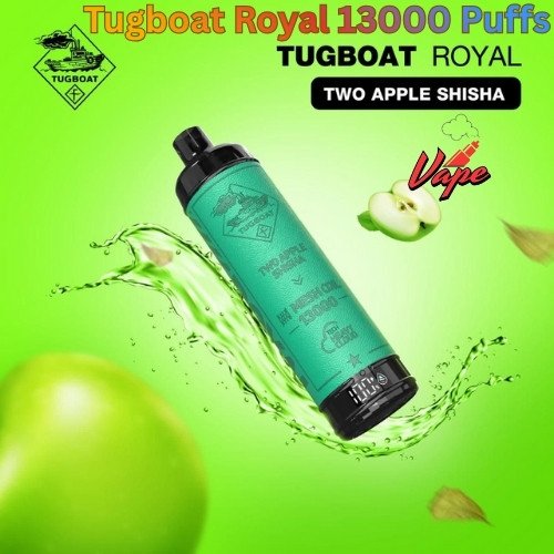 Tugboat Royal 13000 Puffs Two Apple Shisha