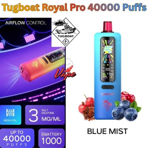 Tugboat Royal Pro 40000 Puffs Blue Mist