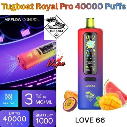Tugboat Royal Pro 40000 Puffs Love 66