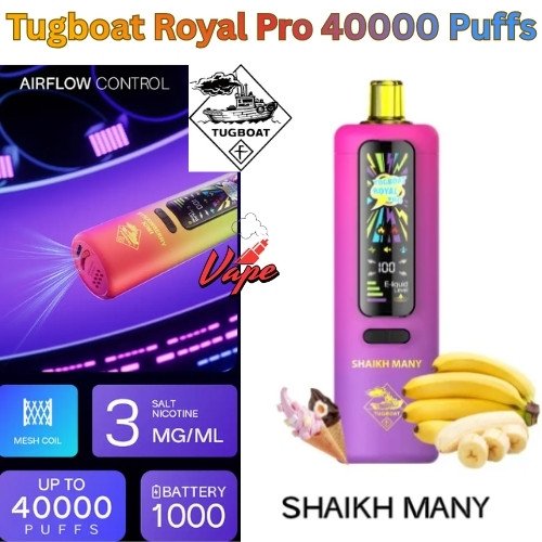 Tugboat Royal Pro 40000 Puffs Shaikh Many