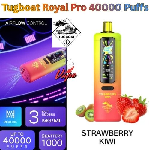 Tugboat Royal Pro 40000 Puffs Strawberry Kiwi