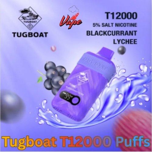 Tugboat T12000 Puffs Blackcurrant Lychee
