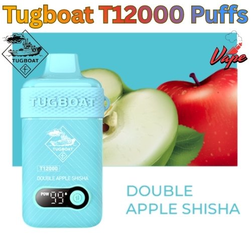 Tugboat T12000 Puffs Double Apple Shisha