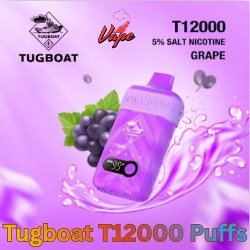 Tugboat T12000 Puffs Grape