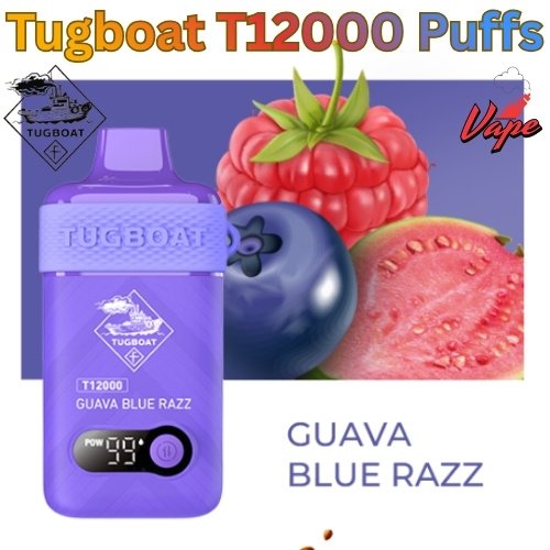 Tugboat T12000 Puffs Guava Blue Razz