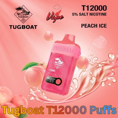 Tugboat T12000 Puffs Peach Ice
