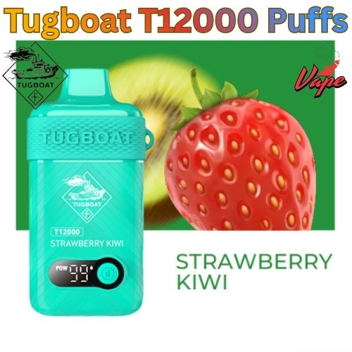 Tugboat T12000 Puffs Strawberry Kiwi