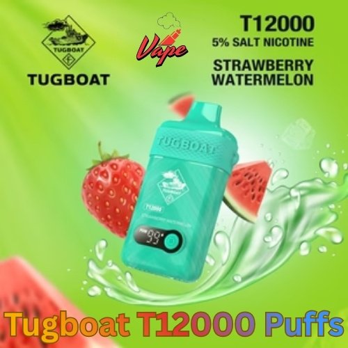 Tugboat T12000 Puffs Strawberry Watermelon