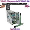 VGOD Disposable Pod 1K 1500 Puffs 50MG Apple Bomb in UAE